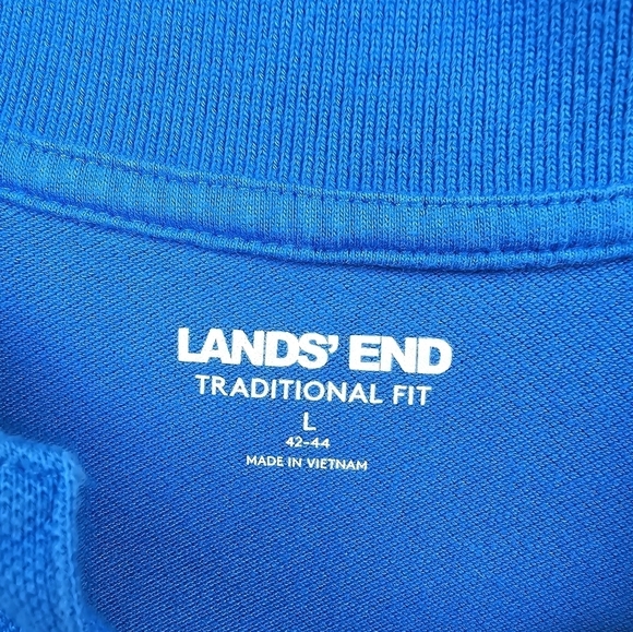 LANDS' END Polo Shirts Bundle Traditional Fit Yellow/Blue‎ Mens Size L 42-44 - Picture 6 of 15